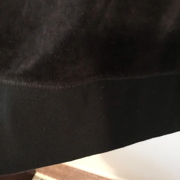 Gap Body Velour Black Zip up Sweater with Hood - Picture 6 of 7